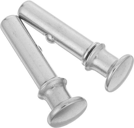 2 Stuks Rvs Keukenafvoer Stoppen Stang Eenvoudige Handmatige Montage Vervanging voor Wasbak Zeef Plug Duurzame Afvoer Reparatie Onderdelen