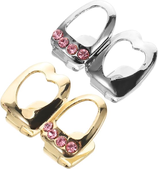 2 Stuks Sieraden Voor Vrouwen Sieraden Voor Mannen Vrouwen Mondgrills Sieraden Dubbele Tandgrillmouwen Rapper Tandgrills Rapper Sieraden Voor Mannen Tandsieraden Voor Mannen