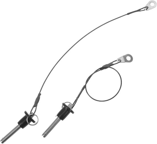 2 Stuks Speaker Rigging Pin X met Veerstaal Constructie Veiligheidslanyard Metalen Borgpen voor Audioapparatuur Maritieme Bevestiging Geschikt voor Line Array Speakers Boten