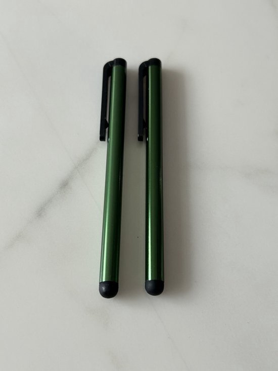 2 Stuks Tablet & Telefoon Stift / Robuuste Touchpen / Touchstift / Touch / Touchscreen Pen - Groen