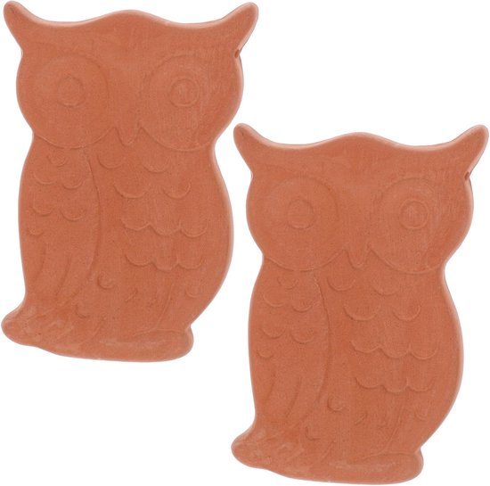 2 Stuks Terracotta Owl Sugar Saver Clay Moisture Absorber Reusable Softener For Pantry Jars Kitchen Baking Storage