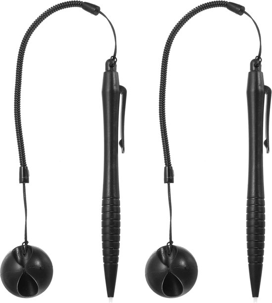 2 stuks Touch Resistive Screen Pen Spring Resistance Pen voor auto navigatie GPS POS, zwart