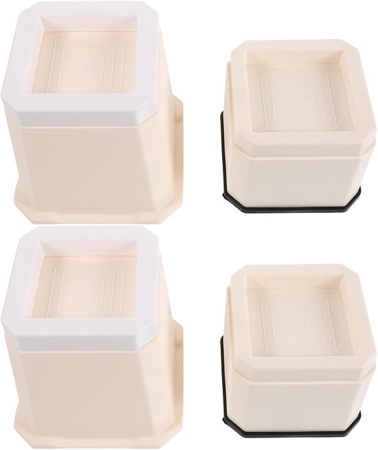 2 Stuks Verstelbare Loopband Verhogingsblokken Antislip Trillingsdempend Meubelverhogers voor Fitnessapparaten Stabiele Ondersteuning voor Thuisgym Hellingtraining