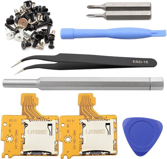 2 stuks vervangende micro SD-kaartlezersleuf voor Nint-endo Switch NS-console geheugenkaartsleuf