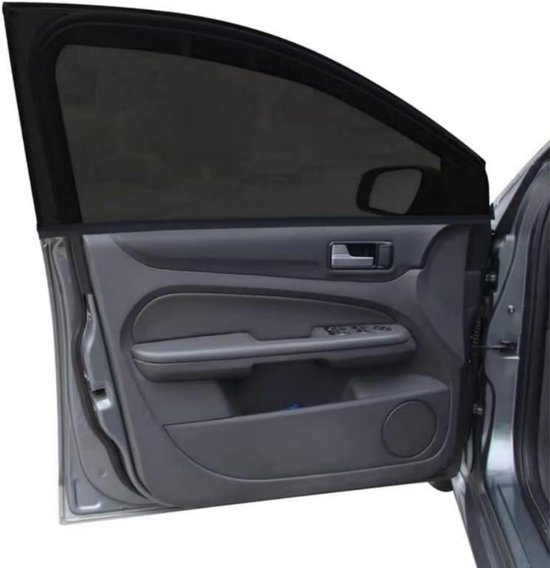 2 stuks voorruit voorruit scherm mesh cover tot 40 inch, auto zonnescherm anti-UV-stralen, privacy schaduw auto camping net voor ventilatie