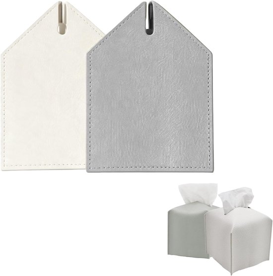 2 stuks zakdoekjesbox, vierkante zakdoekdoos