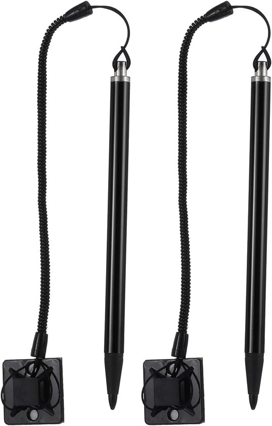 2 styluspen voor duurzame touchscreen, capacitieve stylus met veerweerstand voor navigatie GPS Pos, zwart