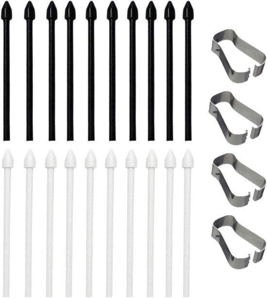 20 Stukken Stylus Tip, 2 Stukken Penclip, Touchscreen Tip, Touchscreen Tip, Vervangbare Touchscreen Pen Pen, Geschikt Voor Tablets Van Mobiele Telefoons, Enz.
