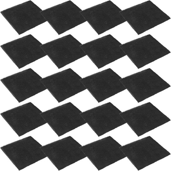 20 Stuks Actieve Kool Filters Dik voor Compostbak Kattenbak Geurabsorberende Koolstof Vervangingsfilters voor Keukenafval Binnenafvalemmers