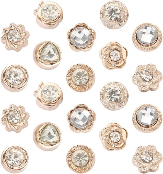 20 Stuks Decoratieve Kledingbroches met Parel Magnetische Veiligheidsbroches voor Dames Compacte Hijab Pins voor Cardigans Blouses Jurken Kledingaccessoires voor Formele