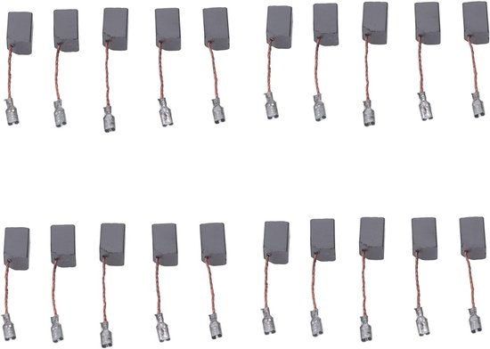 20 stuks koolborstels compatibel met elektrische handboor haakse slijper haardroger mixer en trimmachine hoge sterkte koperen constructie vervangende componenten