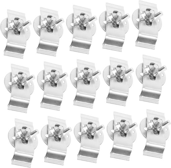 20 Stuks Rvs Undermount Wasbak Beugels Slijtvaste Badkamer Onderbouw Steunclips Zware Montageklemmen Voor Diverse Installaties