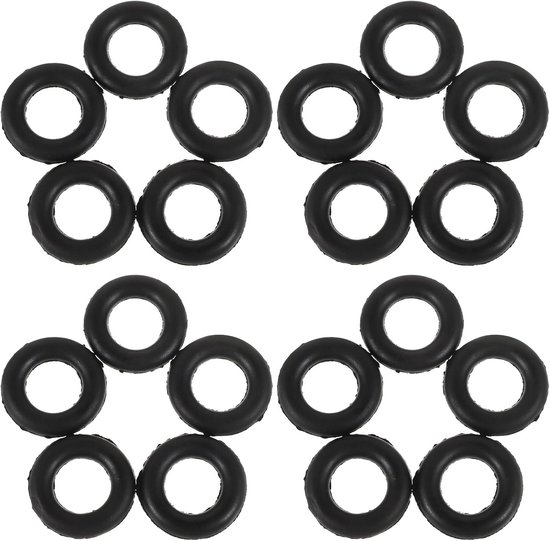 20 stuks spoelwinderrubber, 15 mm binnenste rubberen O-ring vervanging, spoelwinderband, band voor vintage naaimachineonderdelen