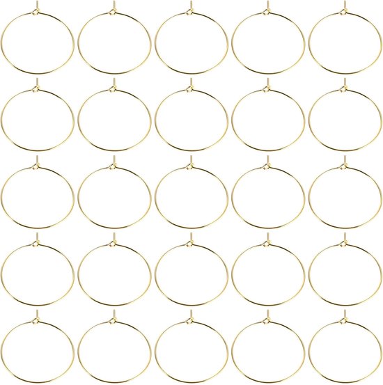 200 Stuks Gouden Wijn Glasmarkeerders Herbruikbare Ringen voor Drinkglazen Unieke Hangers voor Bruiloften Feestdecoratie Universele Drinkglas Identificatie voor Partijen