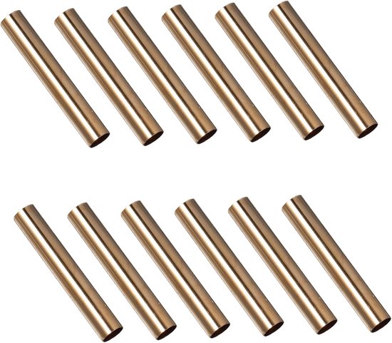 200 Stuks Koperen Buis Kralen Duurzame Sieraden Buisjes met Gepolijste Afwerking voor DIY Armbanden Kettingen Kralenweefbenodigdheden