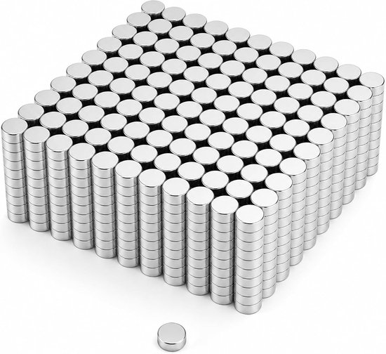 200 stuks mini-magneten, sterk rond, 5 × 2 mm koelkastmagneten, neodymium magneet, extra sterk voor prikborden, koelkasten, handwerk, kantoor, keuken, whiteboard, kalender, magneten sterke grip