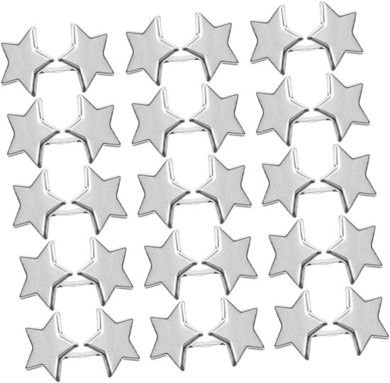 200 Stuks Mini Paper Fasteners Twee Poot Stervormige Metalen Brads voor Meisje DIY Knutselen Scrapbooking Papieren Decoratie Stoffen Accessoires
