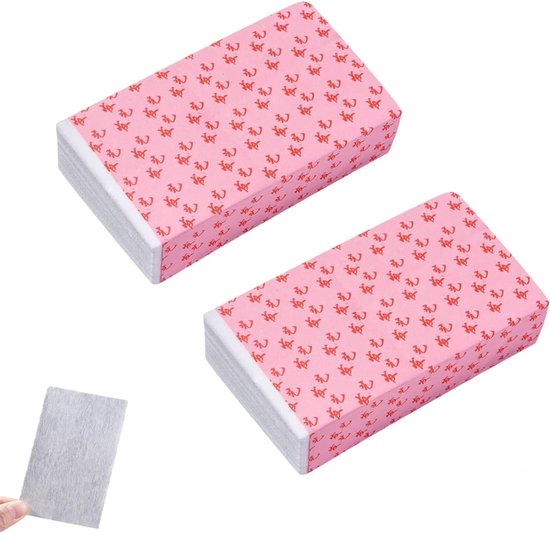 200 stuks perm haarpapier, 15,5 x 8 cm, hitte- en koudebestendig