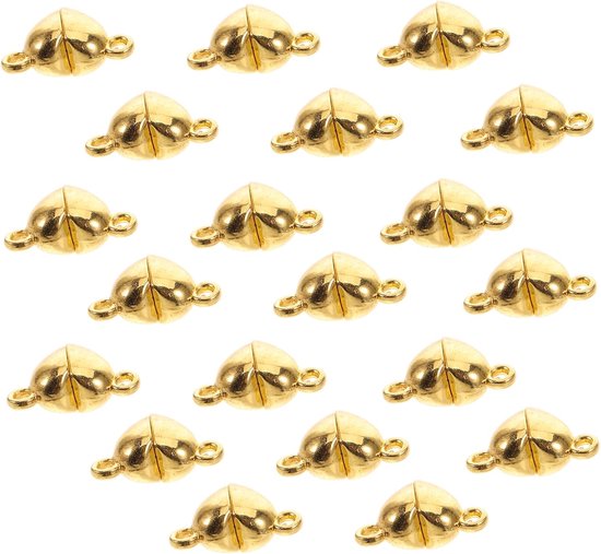 20stuks Hartvormige Magnetische Sluitingen Voor Sieraden Voor Armbanden Kettingen Flexibele Combinatie Voor Persoonlijke Stijl Voor Koppels Alle Gelegenheden