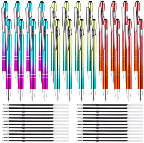 24-delige 2-in-1 Balpen met Stylus
