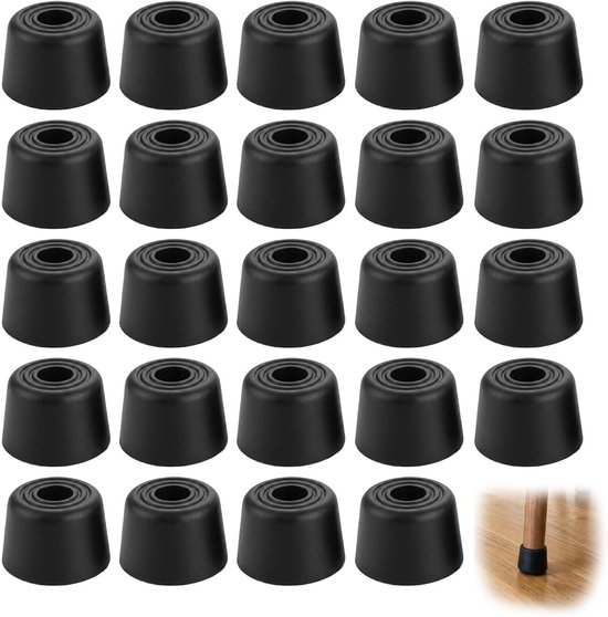 24 stuks meubelpoten, stabiele PE-kunststof meubelpoten, antislip, robuuste poten voor meubels voor huishouden, kast, tafel, bank, reserveonderdeel