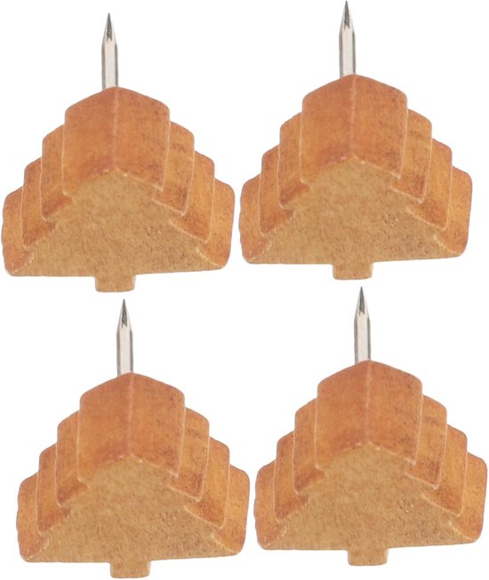 25 Stuks Dennenboom Punaise I-vormige Kurk Boord Punaise Duim Punaises Voor Kurk Boord Bord Tackelen Decoratief Muur Extra Grote Punaises Tekenspelden Clip Push-pins Houten