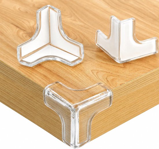 25 stuks transparante zelfklevende hoekbeschermers van pvc, randbescherming, stootbescherming voor baby's, kinderen, meubels, tafel, salontafel, bureau, huishouden, babyveiligheid