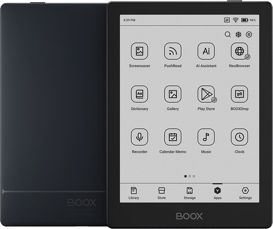 2e Kansje Boox Go 6 - 6" e-inkt e-reader - Zwart - Android 11, Play Store van BOOX