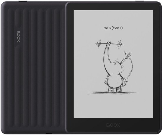 2e Kansje BOOX Go 6 (Gen II) - 6'' e-Reader – Aubergine - 300 PPI ePaper, Android, Google Play Store, 3 GB RAM, 32 GB opslag, microSD, verstelbare frontverlichting, InkSense Plus-compatibel