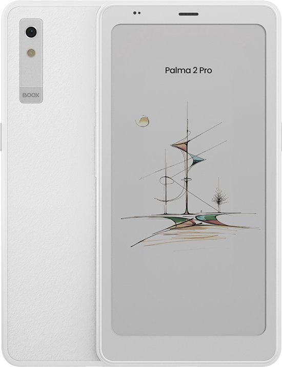2e Kansje BOOX Palma2 Pro e-reader - Wit - Krachtige 6,13" kleuren-ePaper e-reader in smartphone-formaat, met Android 15, Hybrid SIM-slot en Google Play Store van Merkloos