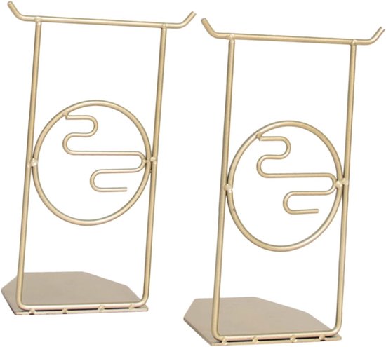 2stuks Decoratieve Boeksteunen Multifunctionele Boekhouders Stijlvolle Organizer Voor Boeken Voor Kantoor Studie Gemaakt Van Hoogwaardig