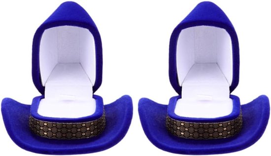 2stuks Delige Hoed Displayhouder Decoratieve Sieradenopslagdoos Compacte Luxe Ringdoos Prachtig Voor Reis Dagelijks Gebruik