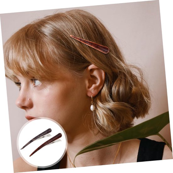 2stuks Duckbill Haarclips Sterke Grip Chic Styling Voor Haarverf Hairstyling Antislip Snelle Sectie Geschikt Voor Vrouwen Kappers