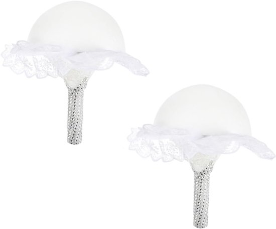 2stuks Foam Bruidsboeket Houder Met Decoratieve Handgreep Voor Bruiloften Ceremonies Eenvoudig Te Gebruiken Met Invoervormen