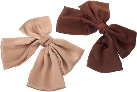 2stuks Grote Haarstrikken Voor Meisjes Mode Haarclips Geschikt Voor Diverse Kapsels Haaraccessoire Voor Vrouwen Voor Feestdagen Dagelijks Gebruik