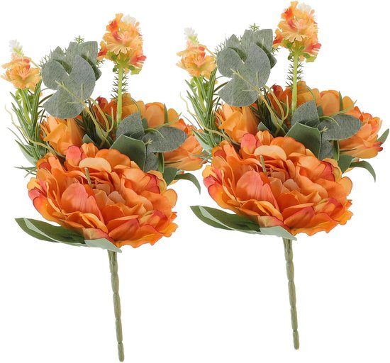 2stuks Kunstmatige Pioenroos Decoraties Natuurlijke Uiterlijk Pioen Bloemen Met Stelen Tafelcentra Decor Voor Woonkamer Feestelijke Gelegenheden