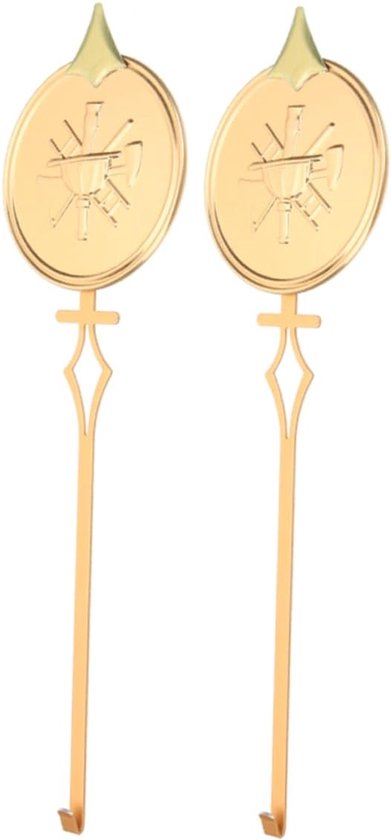 2stuks Quartz Wandklok Pendulum Vervangingsset Hoogglanzend Gouden Metaal Pendule Voor Wandklokken Duurzame Klokreparatie Accessoires Voor Diverse Modellen