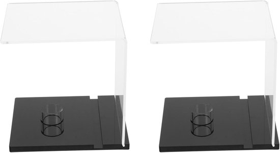 2stuks Transparante Display Case Acrylaat Ballenhouder Voor Softball Baseball Tonen Van Gesigneerde Memorabilia Verzamelingen Voor Thuis Kantoor