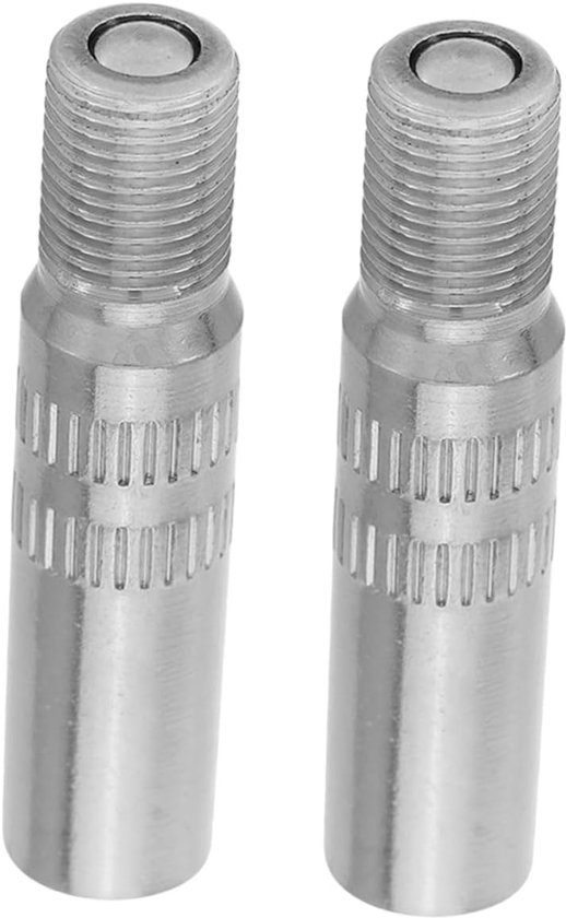 2stuks Verlengstukken Voor Auto Ventielen Koperen Verchromen Ventieldoppen Voor Auto Motoren Fietsen Compact Duurzaam Voor Moeilijk Bereikbare Ventielen