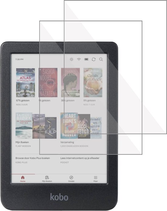 2x Screenprotector geschikt voor Kobo Clara Colour / BW - Folie Screen Protector van MMOBIEL