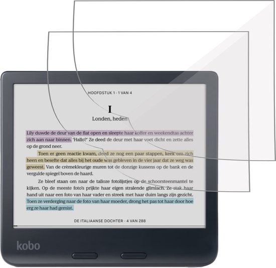 2x Screenprotector geschikt voor Kobo Libra Colour - Folie Screen Protector van 4Smarts