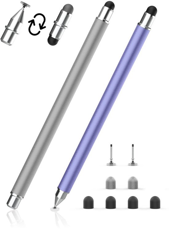 3-in-1 Tablet Pen met Vervangbare Tips voor Smartphones