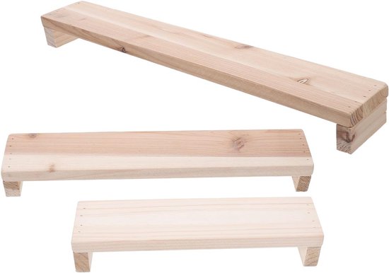 3 Stuks Delige Houten Handsteun voor Kunstenaars Slipvaste Polssteunbrug voor Schilderen Tekenen Stabiele Handleuning voor Gedetailleerd Werk Geschikt voor Kleine Middelgrote Grote