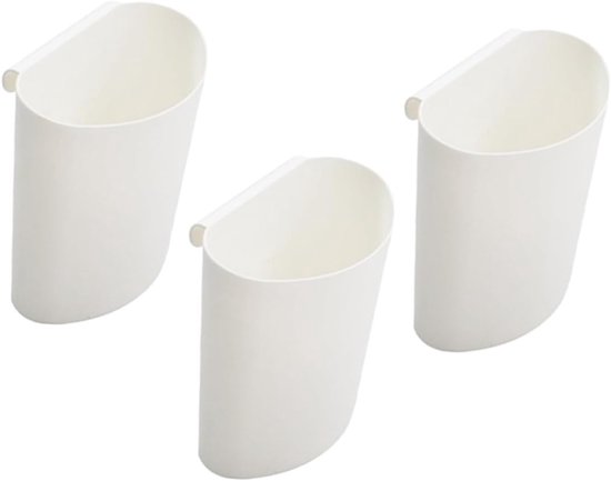 3 Stuks Delige Lichte Kunststof Ophangbakken voor Salonwagens Duurzaam Draagbaar Multifunctionele Opbergemmer voor Make-up Accessoires Ruimtebesparend Praktisch in Gebruik