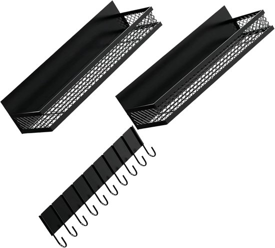 3 Stuks Delige Magnetische Wasmachine Organizer met Zware Metalen Manden Handdoekhaken Universele Wasruimte Opbergrek zonder Boren voor Wasmachines Keukens Koelkasten