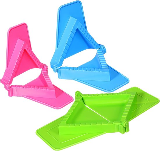 3 Stuks Delige Non-stick Plastic Dumpling Maker Set met Handmatige Empanada Press Snel Eenvoudig Maken van Vierkante Dumplings Gyoza Pierogies Wontons Keuken
