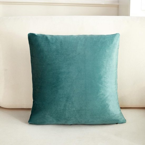 3 stuks eenvoudige sofa fluwelen kussensloop groene print, kleurrijke kussensloop, verlicht je slaapkamer landschap 17,7x17,7 inch (groen A