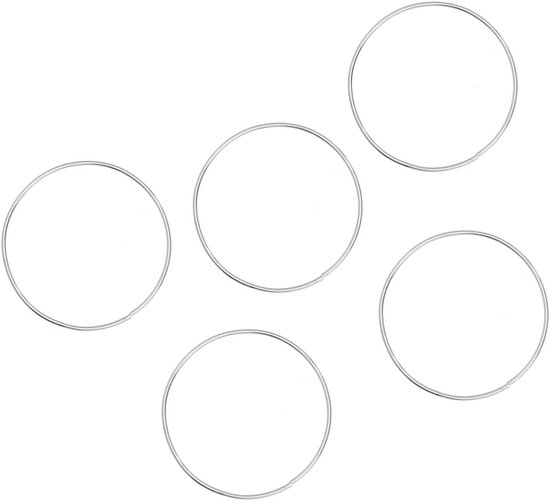 3 Stuks metalen dromenvanger ring droom dromenvanger hoepels zilver metalen ring Dreamcatcher -accessoires Silver