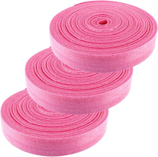 3 Stuks Randisolatie Vloerverwarming, Epe Randstrook, Roze Strip 5 cm Breed 5 mm Dik, 10 m Rol met Zelfklevende Rug voor Vloerrand en Renovatie