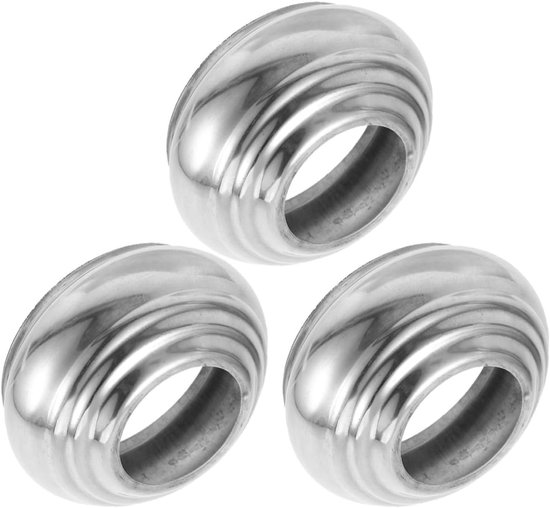 3 Stuks Roestvrijstalen Gazing Globe Stand Weerbestendige Tuinbol Houder met Brede Basis Stabiele Sferische Ornamentenstandaard voor Buiten Tuin Patio Balkon